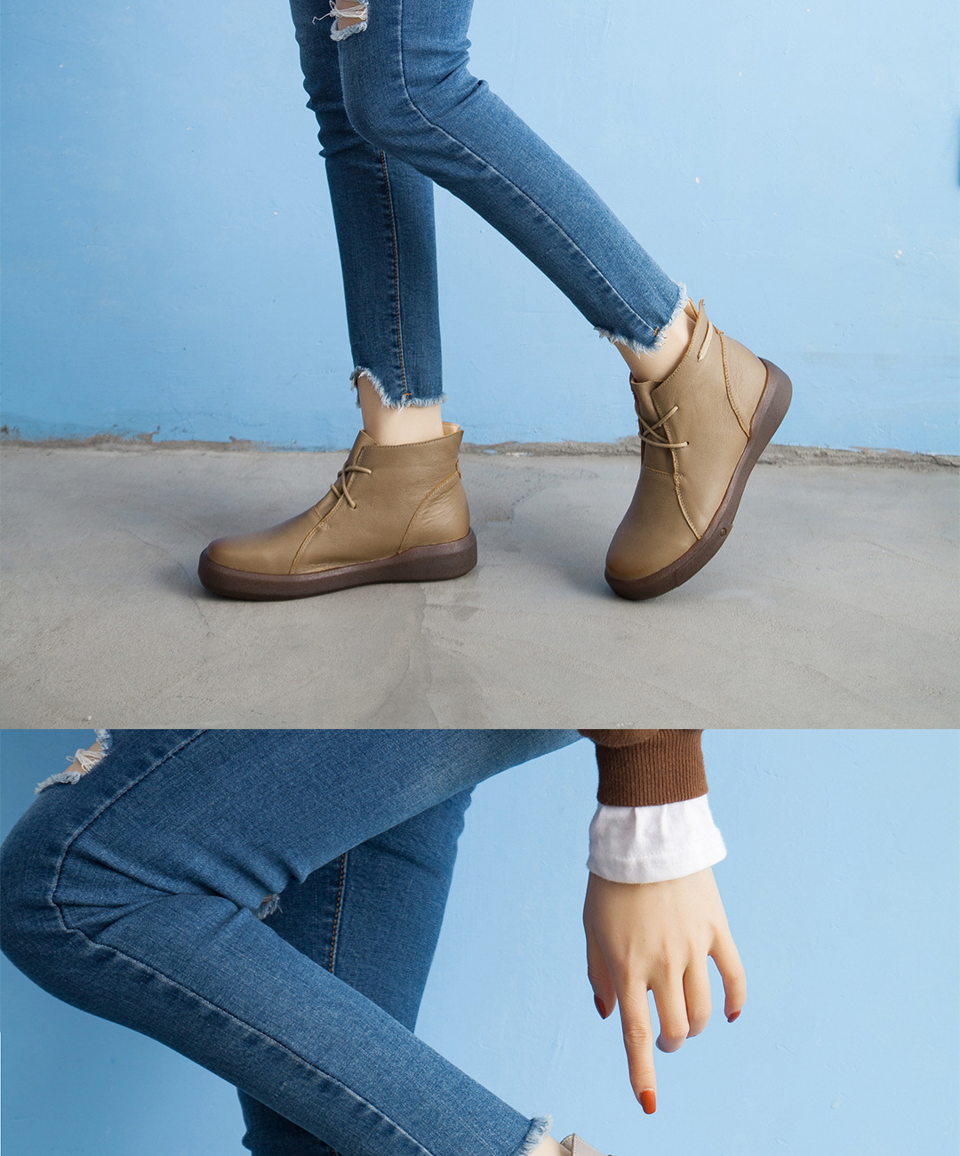 Bottes femme en En cuir - Ref 3355207 Image 19