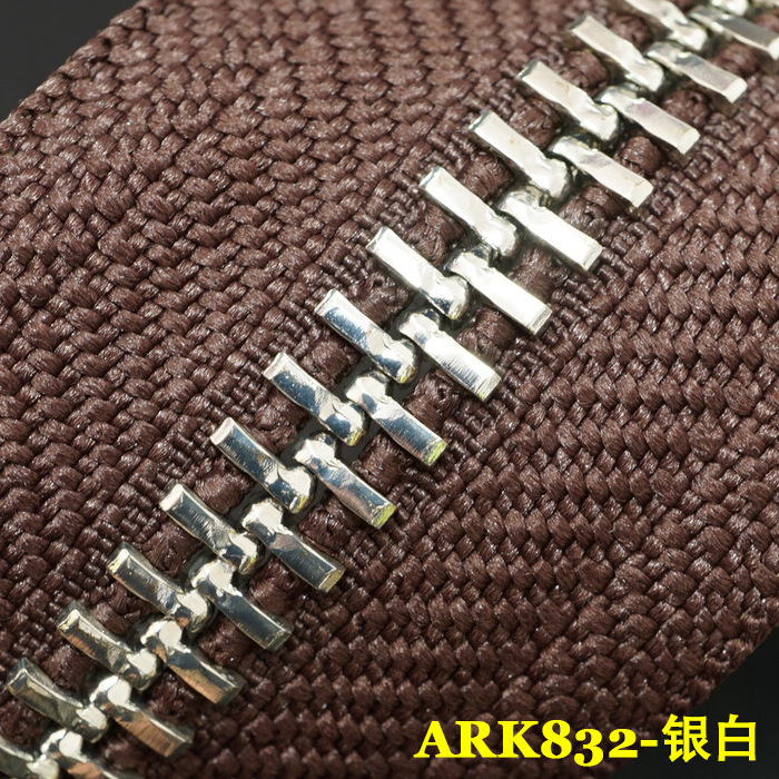 日本正品YKK 8号Everbright Y牙拉链 ARK830 银色齿 咖啡布 1米