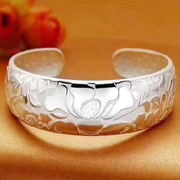 苗银手镯 2018江湖 地摊热销产品 厂家直销香港铺里苗银手镯