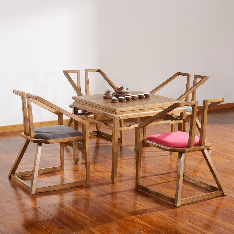 modern Simplicity New Chinese style Buddhist mood solid wood Tea tables and chairs combination To fake something antique Kungfu Online tea table tea table Ash Tea Service