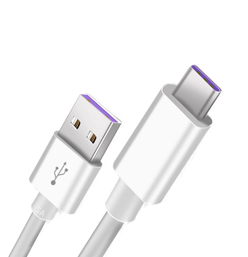 New 5A Super fast charging applicable to Huawei P20 P40 V30Pro mobile phone universal charging data cable 40w
