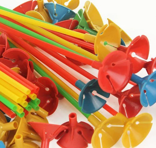 Обычный часто используемый латексный держатель для воздушных шаров с фиксированным стержнем 32 см 28 см держатель для воздушных шаров из алюминиевой пленки праздничные принадлежности