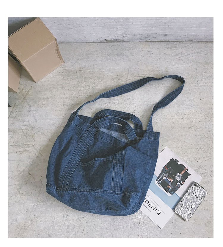 Denim Einkaufstasche - Dunkelblau