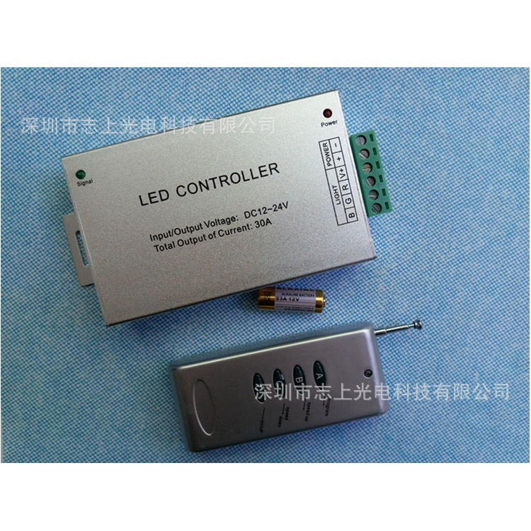 LED контроллер, цветная беспроводная световая лента, 4 кнопки, 12V, 24V, высокая мощность, 720W
