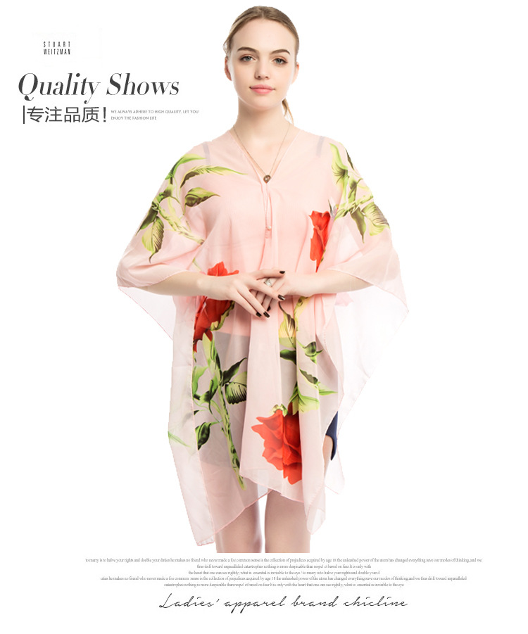 跑江湖丝巾批发 义乌围巾厂家 珍珠扣披肩厂家