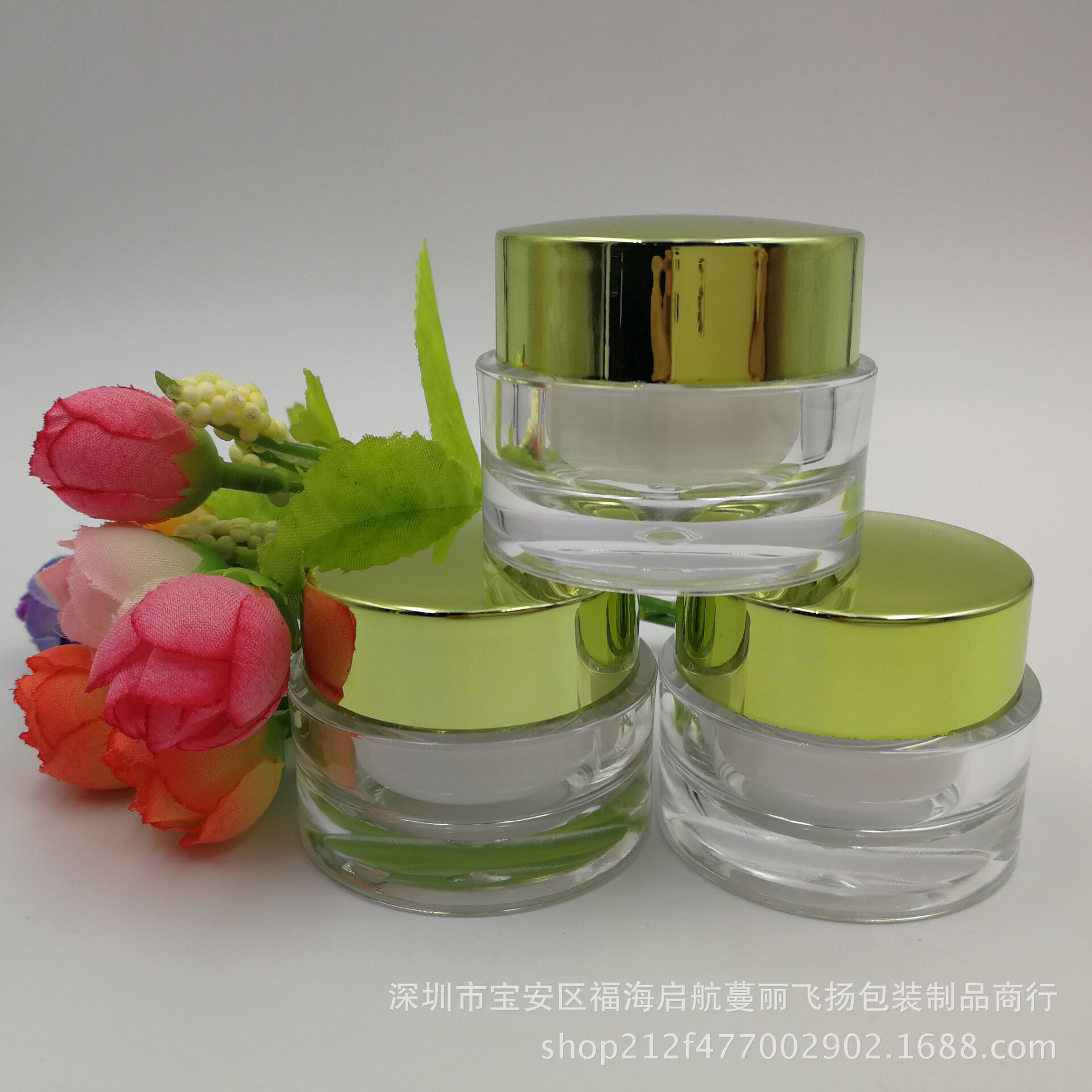 现货 10g亚克力眼霜面霜祛痘素颜霜膏霜贵妇膏珍珠膏化妆品塑料瓶