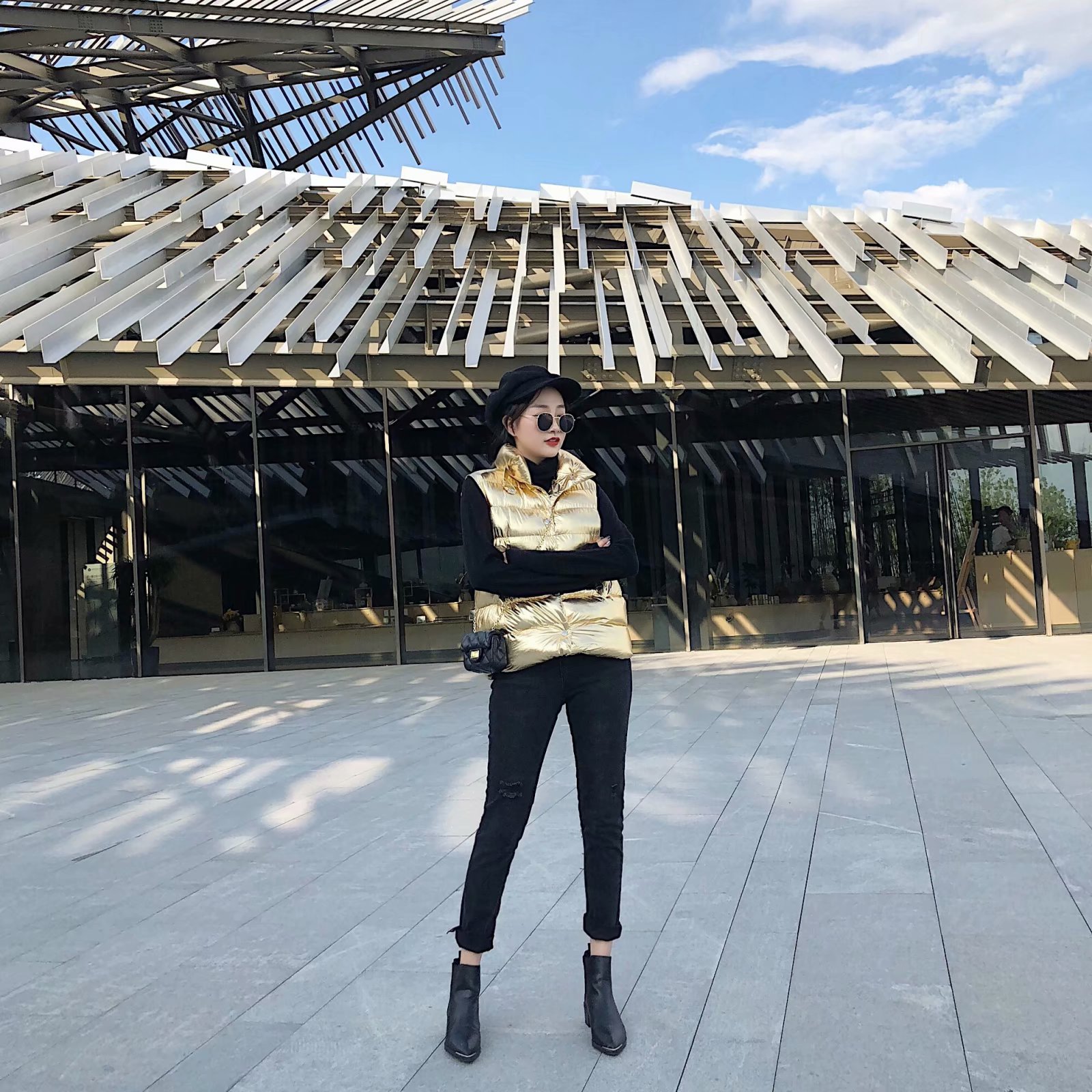 Gilet femme en Mélange de fibres chimiques - Ref 3317524 Image 10