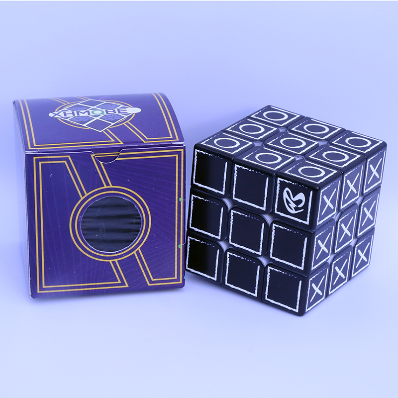 UV打印三阶盲人指纹浮雕魔方益智玩具广告旋转竞速速拧亚马逊选品