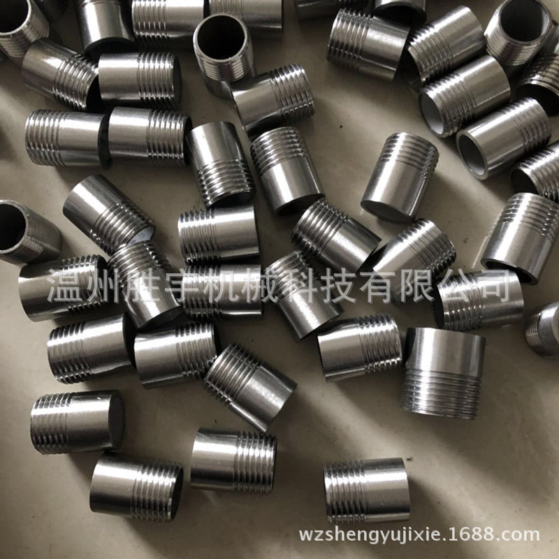 批发不锈钢单头丝圆管外丝接头管螺纹单丝接头4分6分外丝圆管接头