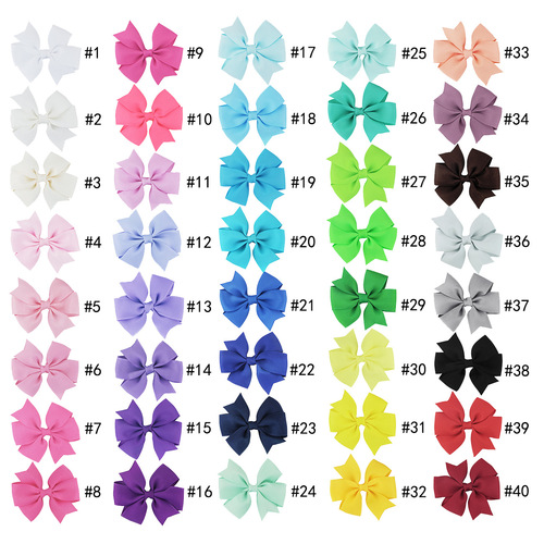 Xintian jewelry wholesale Amazon hot selling baby BB duckbill clip European and American children's headwear hair accessories bow hair clip