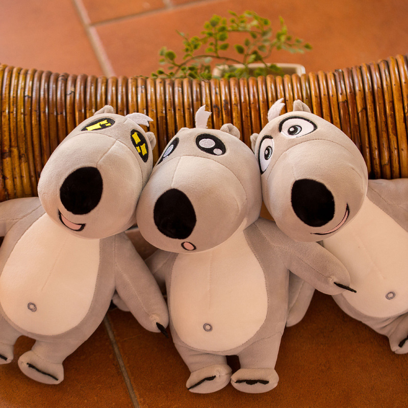 创意倒霉熊公仔8寸娃娃机公仔卡通动漫玩偶定制软体毛绒玩具批发