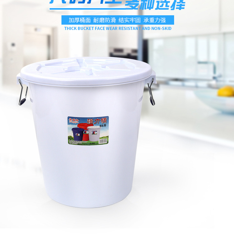 福建厦门 全新塑料水桶抗摔带盖大白桶 冷冻饮料奶茶桶发酵桶
