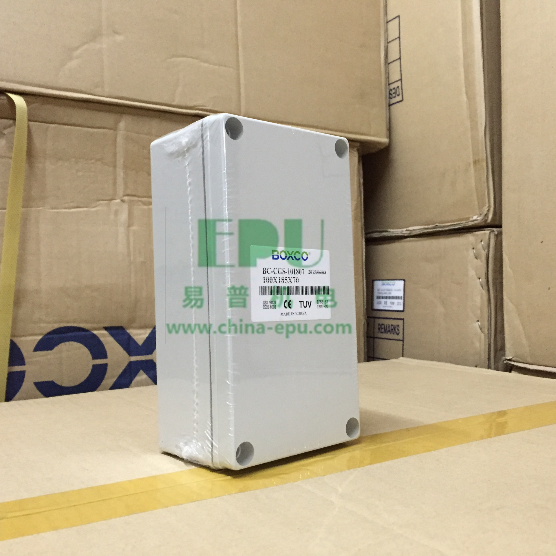 韩国BOXCO小型（S型）塑料防水盒80x250x85
