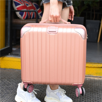 厂家生产18寸行李箱万向轮女迷你拉杆箱密码旅行箱小登机箱男复古
