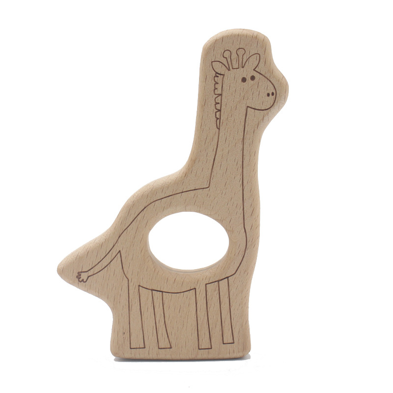 INS bebé haya juguete mordedor calmante bebé animal de dibujos animados jirafa bicicleta dientes de molienda palo