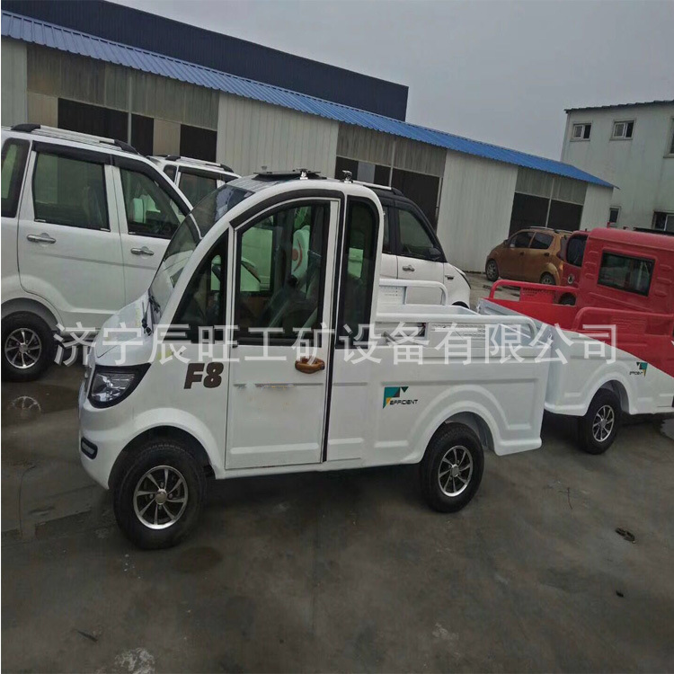 皮卡电动四轮 油电两用客货搬运车 单排双排皮卡电动车厂家销售