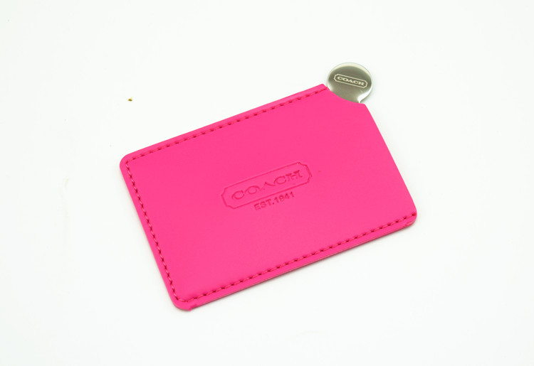 Mini espejo cosmético de acero inoxidable espejo resistente a la caída espejo portátil de dibujos animados de mano pequeño espejo logotipo imprimible