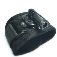 gopro567配件 360度旋转 大疆山狗小蚁方位固定式手腕带