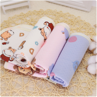 大码卡通生态棉宝宝防水隔尿垫新生儿尿垫不分层隔尿床垫 70*90cm