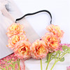 Hair accessory, beach headband for bride suitable for photo sessions, Korean style, flowered