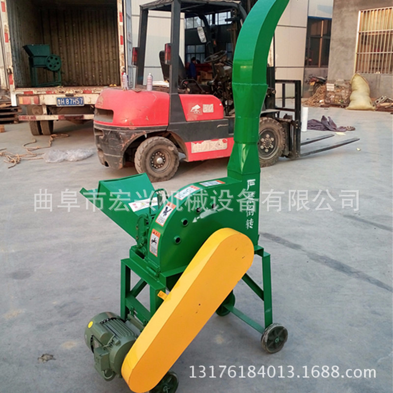 全自动传送带铡草机 自动进料斩草机