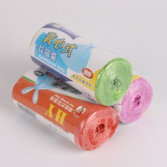 Backpack-style colored black thickened medium and large size 50*60 household kitchen bathroom plastic bags with handles