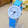 Korean version of middle school students belt fashion boys girl series couple student watch digital watch 834