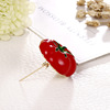 Red accessory lapel pin, small brooch, pin, Aliexpress