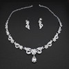 new pattern bride Necklace Nested chain Piece suit alloy Rhinestone marry Accessories bride suit Manufactor goods in stock wholesale