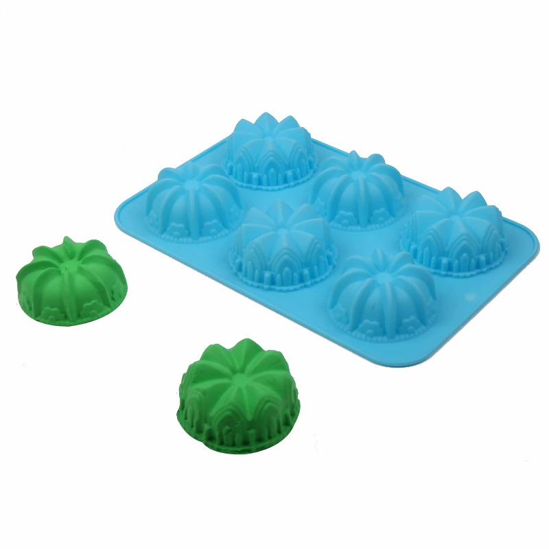 DIY инструмент для выпечки Пищевые высокотемпературные 6 отверстий силиконовые формы для торта