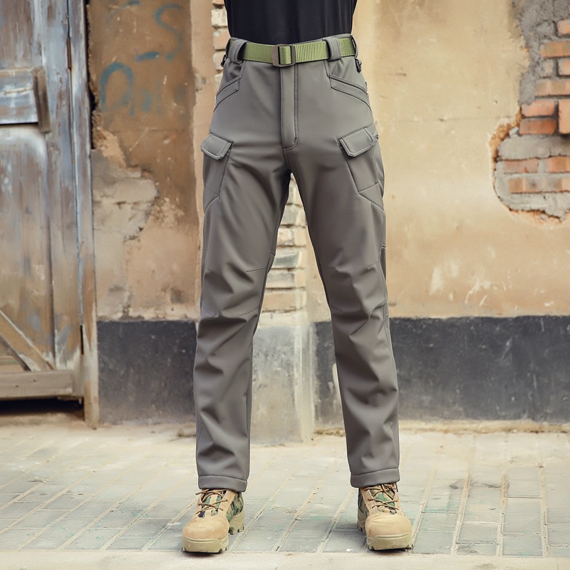 Man's clothing Archon Outdoor sharkskin soft shell pants Tactical Army Leggs Assault pants Waterproof warm men's camouflage_viptrois.com