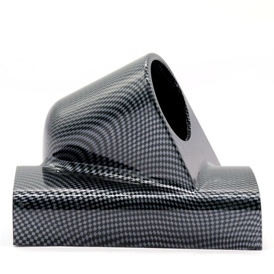 右側A柱改裝支架汽車單孔儀表支架52MM孔碳紋色ebay現貨批發