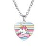 Children's cartoon accessory, pendant, necklace heart shaped, suitable for import, Birthday gift