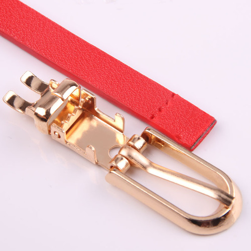 New multi-color decorative dress with sweater thin belt for women versatile pin buckle PU small belt Korean style trouser belt