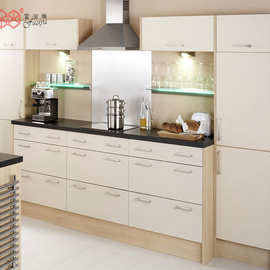 富滋雅整体橱柜批发现代简约厨柜整体定 制简欧风格板材