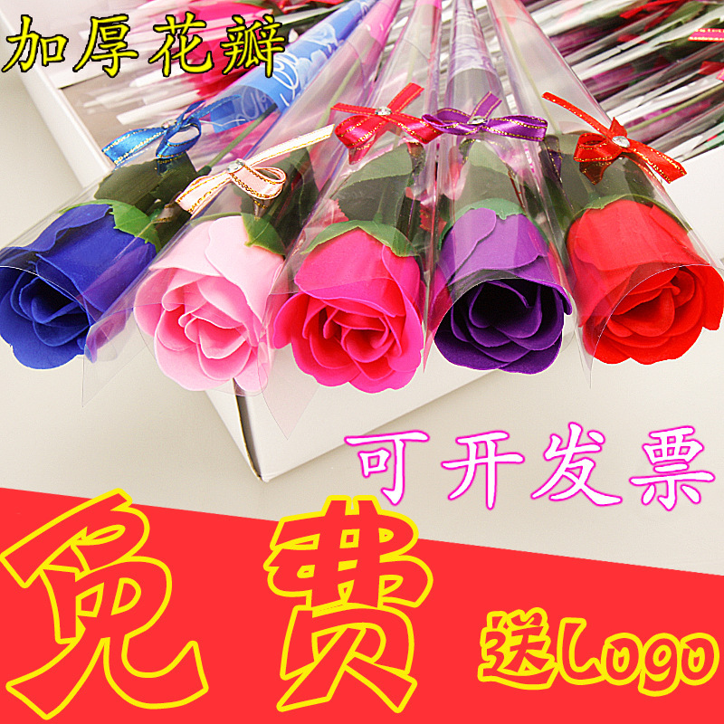 Mother's Day Gift Single Artificial Rose Soap Flower Carnation Creative Soap Flower Women's Day Gift