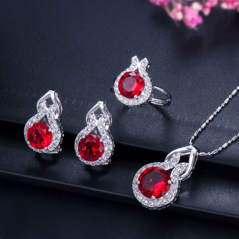 Аксессуары, ожерелье, цепочка, модный набор, цирконий, ebay, европейский стиль, простой и элегантный дизайн, набор из 3 предметов