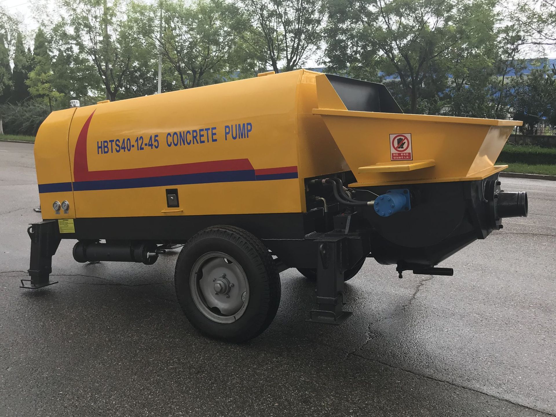 农村用的泵车 混凝土小型输送泵 山东地泵厂家 40泵机 混凝土地泵