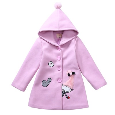 冬季新款间棉女童外套中大童装韩版时髦女孩保暖妮子大衣一件