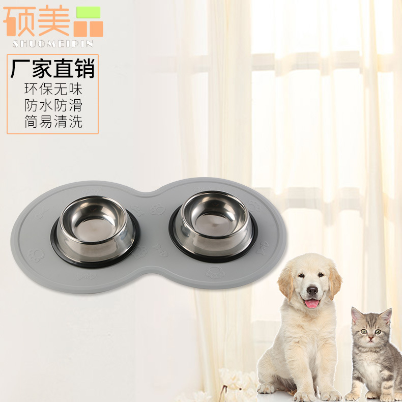 新款矽膠寵物餐墊 防滑耐磨環保隔熱墊防溢貓餐墊寵物墊狗食物墊