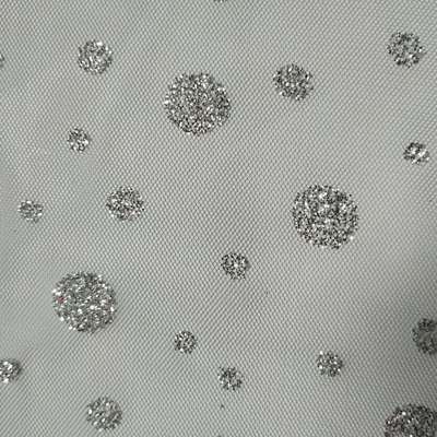 圣诞节布料 新款亮片婚纱晚礼服童装裙子面料 女装面料 时尚网布|ms