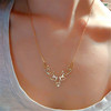 Necklace, silver origami, Aliexpress, wish, gold and silver