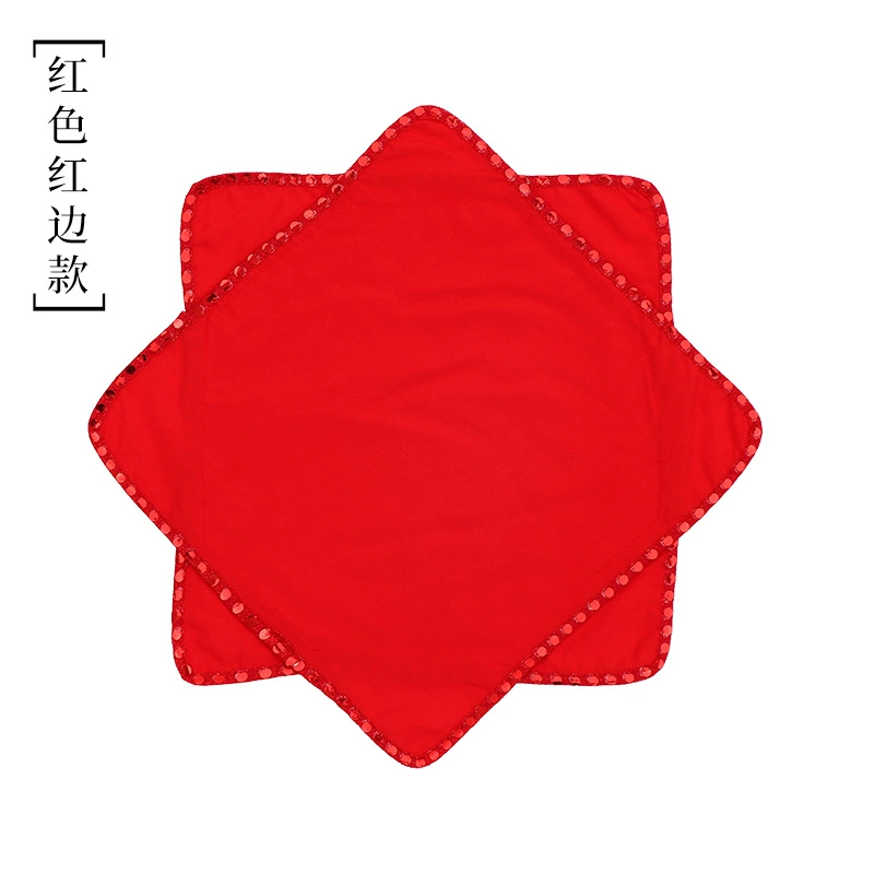 Танцевальные реквизиты блестки Мяньшелковый красный восьмиугольный шарф Аньхой фонарь носовой платок народный Цзяочжоу Янгэ