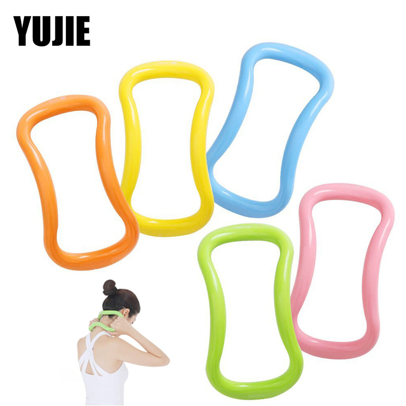廠家直銷ABS瑜伽圈筋膜拉伸環健身環普拉提圈環瑜伽環魔力圈瑜伽