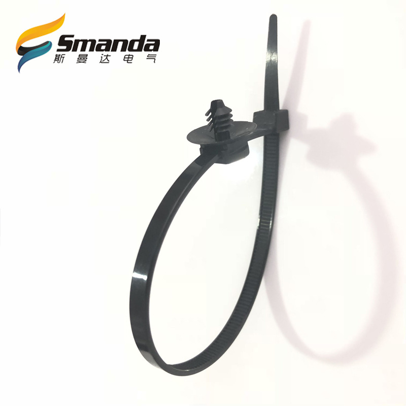 【厂家直销】 线束卡扣  FT5束线带 钣金插销式扎带 M8螺纹扎带