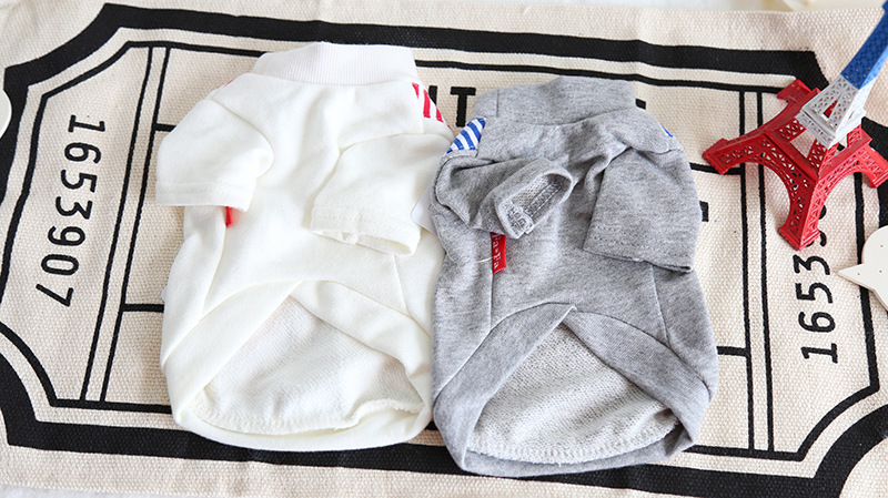 条纹假背带印花卫衣