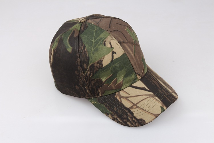 Outdoor Sun Protection Quick Drying Hat With Jungle Leaves Men's And Women's Camouflage Fashionable Baseball Cap_voghion.com