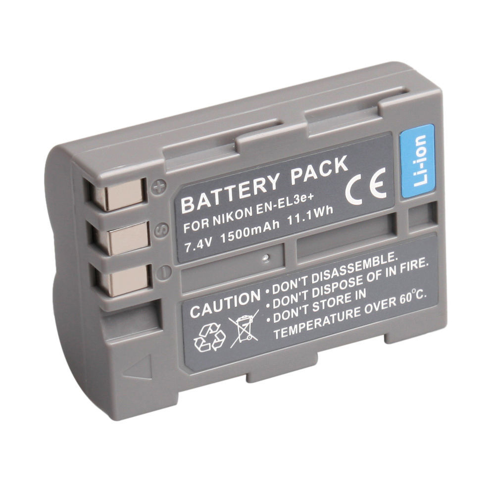 适用尼康 EN-EL3E EL3 EN-EL3E+ D700 D300 D80 D90 锂电池