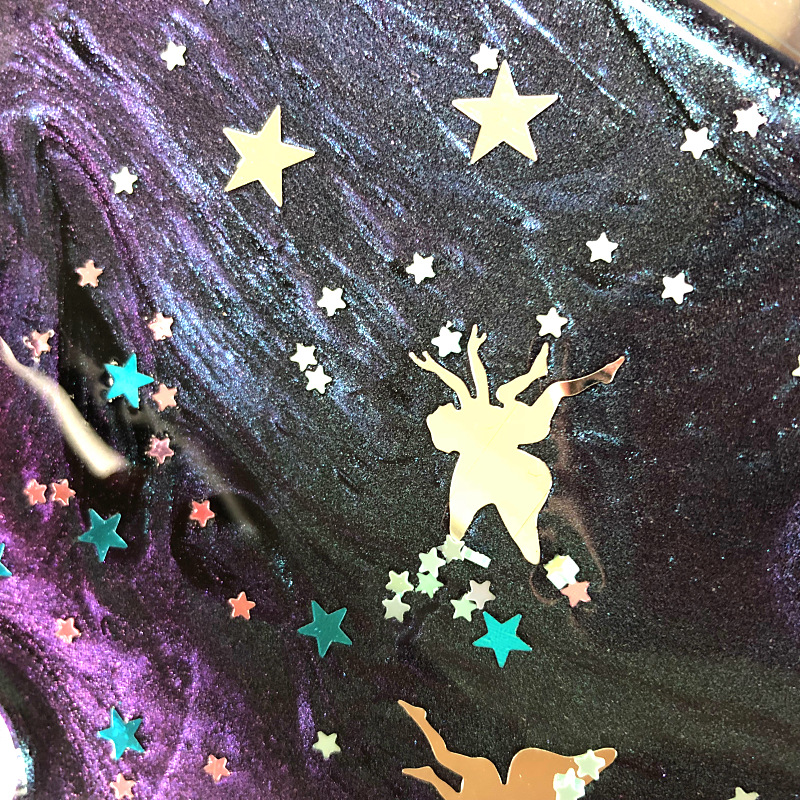 space slime 星空史莱姆变色龙珠光魔幻戳戳泥外网美拍外贸同款泥