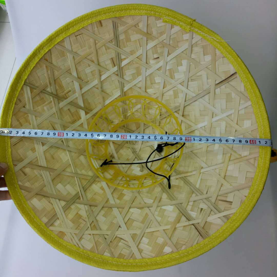 竹编织斗笠大沿农民草帽竹编旅游防雨防晒帽子钓鱼遮阳帽舞蹈详情图3